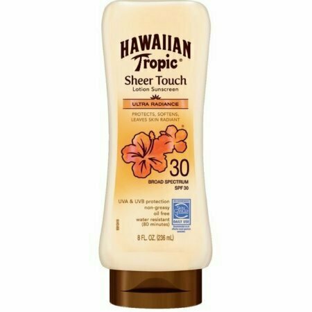 Hawaiian Tropic Sheer Touch, Lotion Sunscreen Ultra Radiance SPF 30, 8 oz 