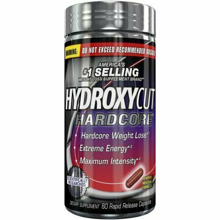 Hydroxycut Hardcore Dietary Supplement Rapid Release Capsules, 60 count 