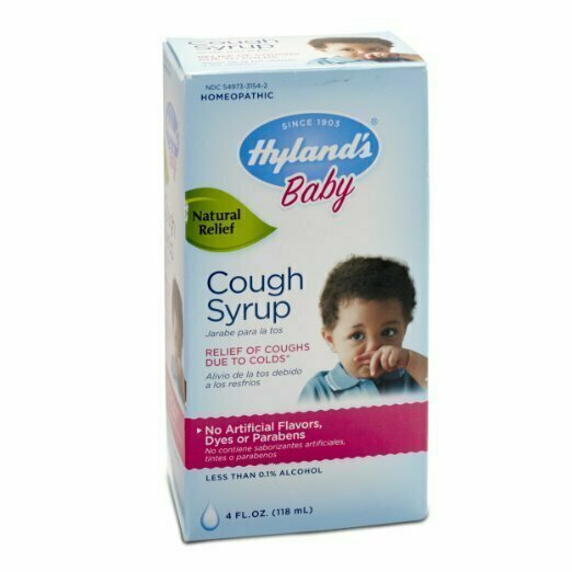 Hylands Baby Cough Syrup, Natural Cough and Cold Relief, 4 Ounce 