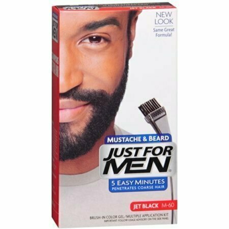 JUST FOR MEN Color Gel Mustache, Beard & Sideburns 115 Jet Black 1 Each 