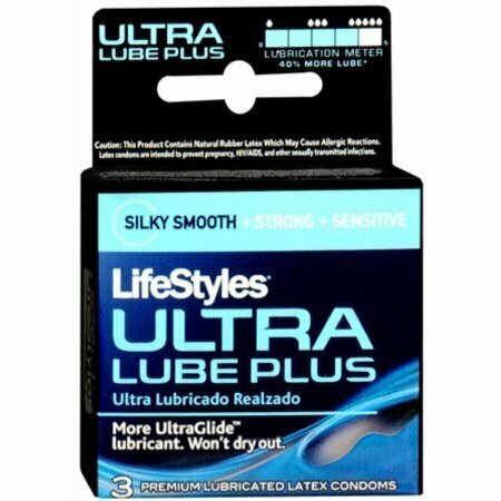 LifeStyles Ultra Lubricated Condoms Latex 3 Each 