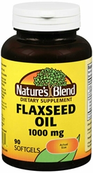 Natures Blend Flaxseed Oil 1000mg Gelcaps 90 Ct 
