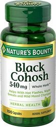 Natures Bounty Black Cohosh 540 mg Natural, 100 Capsules 