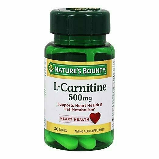 Natures Bountyvîv?Œ©vîv?Œ© L-Carnitine 500 mg, 30 Tablets 