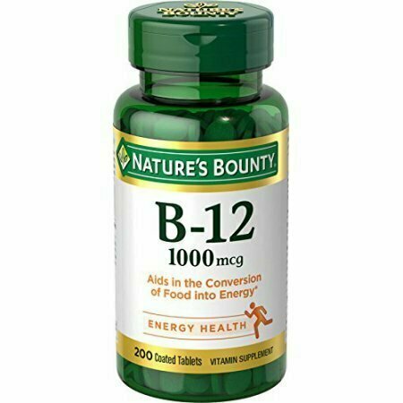 Natures Bounty Vitamin B-12 1000 mcg, 200 Tablets Each 
