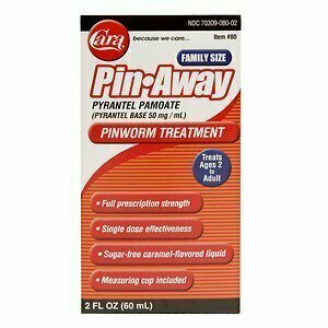Pin Away Pinworm Treatment, Caramel, Family Size 2 oz 