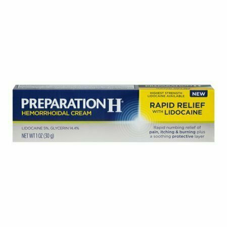 Preparation H Rapid Pain Relief Hemorrhoidal Cream, 1 Oz 
