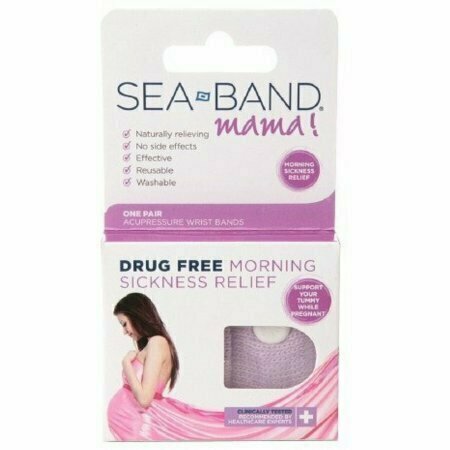 Sea-Band Mama Drug Free Morning Sickness Relief Wrist Band 1 pair 