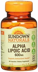 Sundown Naturals Super Alpha Lipoic Acid, 600mg, Capsules 60 each 